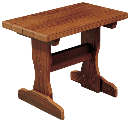 Amish-made Cedar Patio Furniture | Small End Table