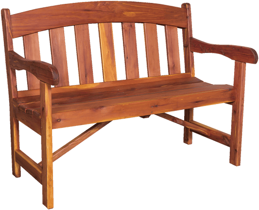 Amish-made Cedar Patio Furniture Garden Bench