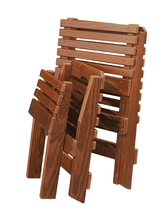 Amish-made Cedar Patio Furniture Kids Fisherman Chair
