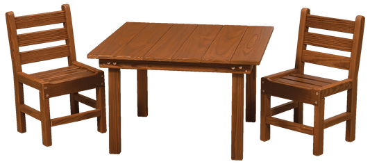 Amish-made Cedar Patio Furniture | Kids Table Set