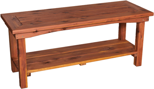 Amish-made Cedar Patio Furniture Coffee Table