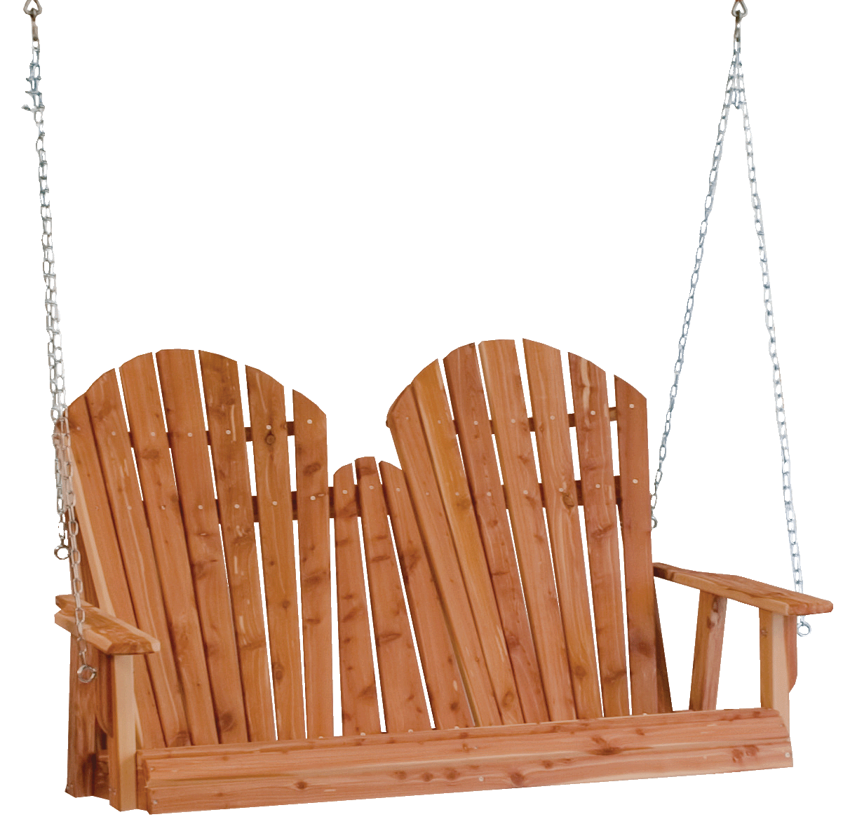 Amish-made Cedar Patio Furniture. Adirondack Porch Swing.