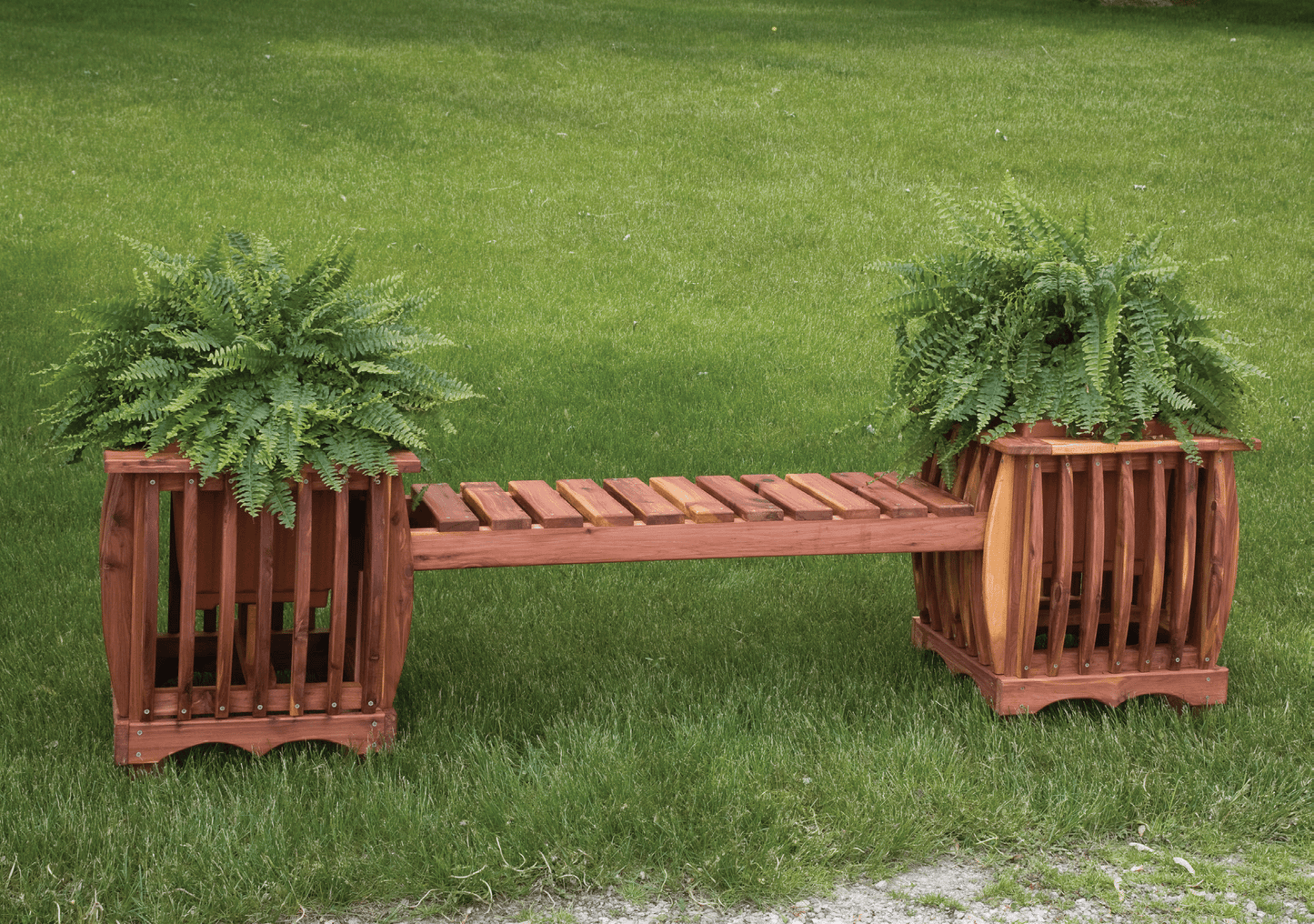 Amish-made Cedar Patio Furniture | Planter with 14" Pot