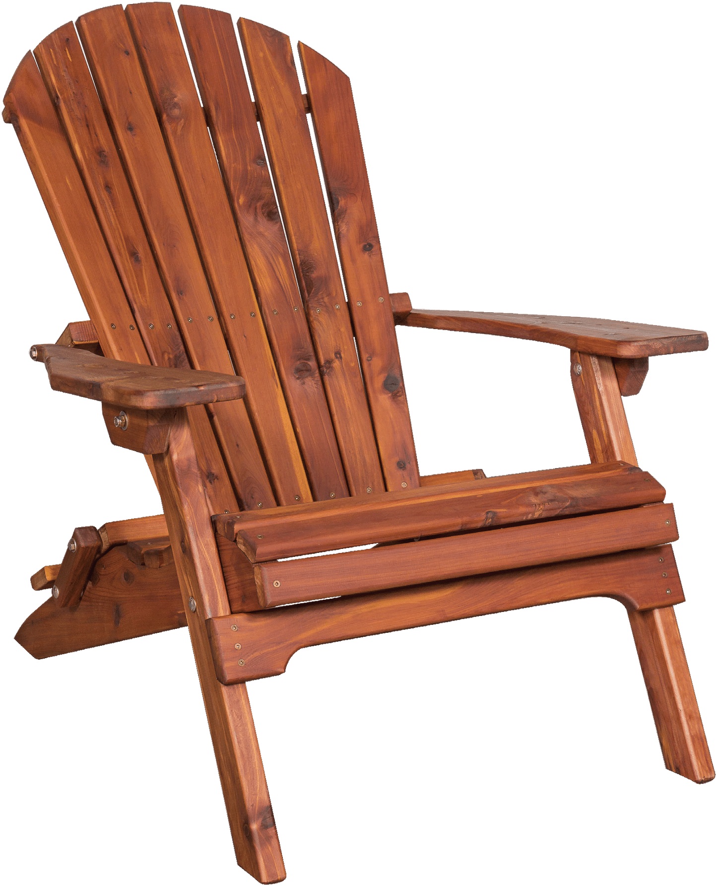 Amish-made Cedar Patio Furniture. Folding Adirondack Chair.