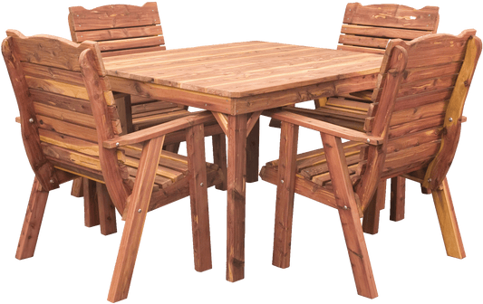 Amish-made Cedar Patio Furniture Casual Dining Table