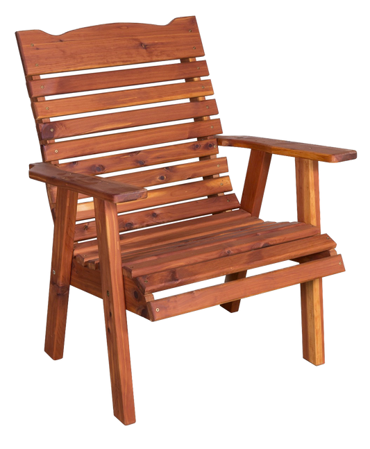 Amish-made Cedar Patio Furniture |  Straightback Chair