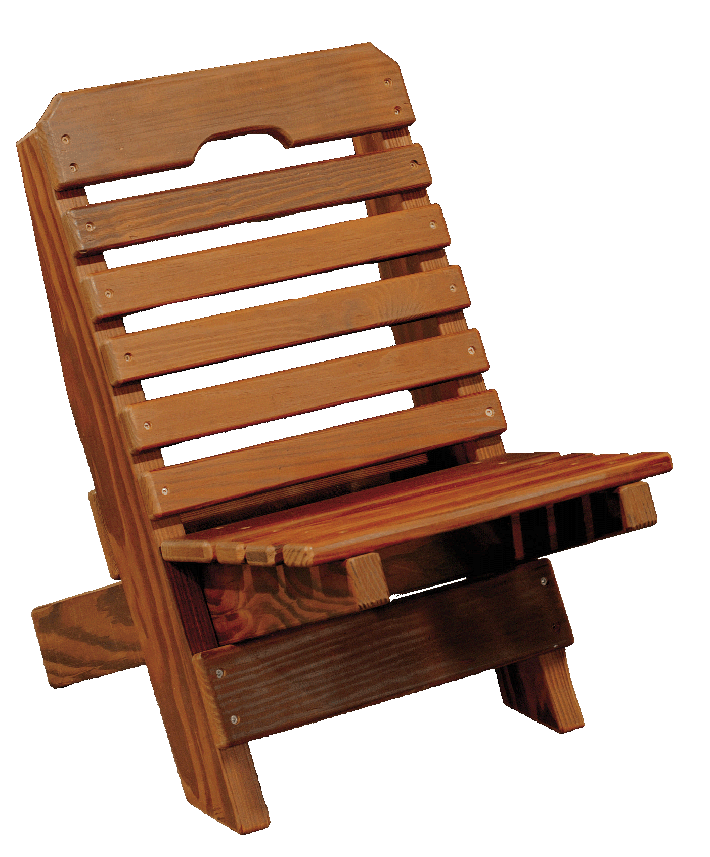 Amish-made Cedar Patio Furniture Kids Fisherman Chair