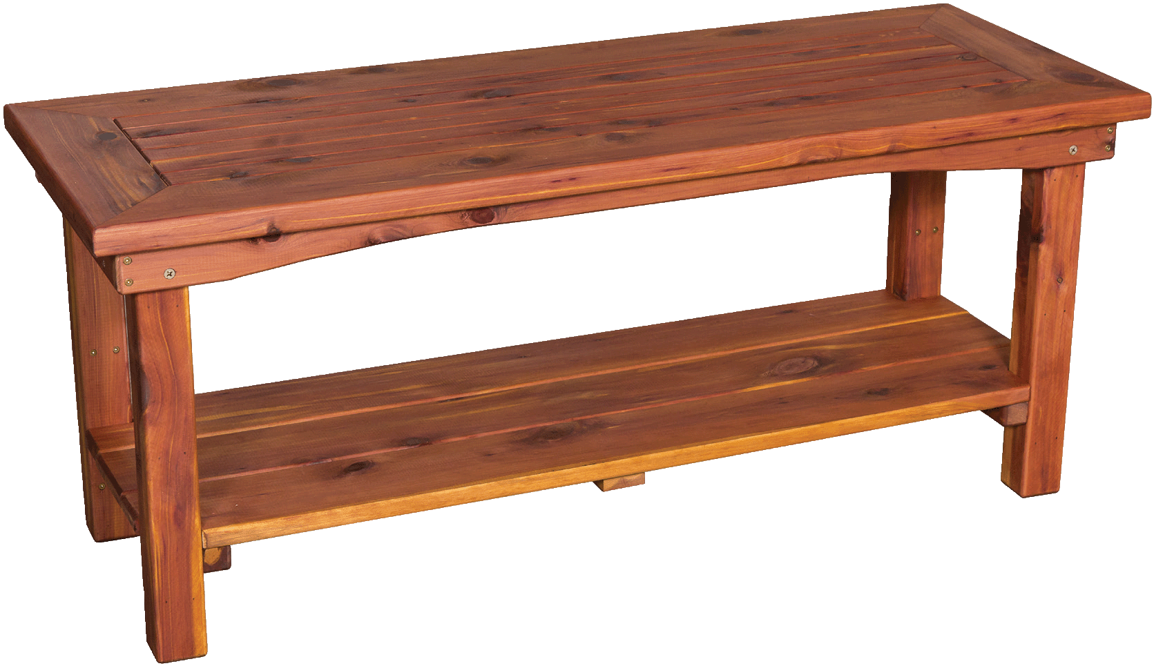 Amish-made Cedar Patio Furniture Coffee Table