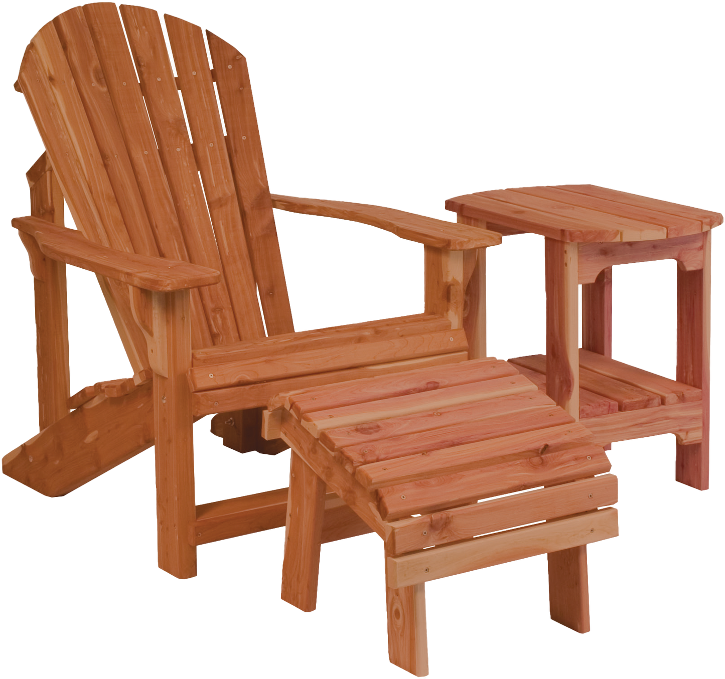 Amish-made Cedar Patio Furniture. Old Style Adirondack Chair